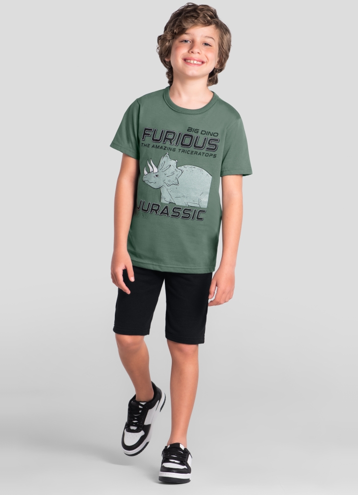 Foto do produto Conj camiseta e bermuda moletinho 41935