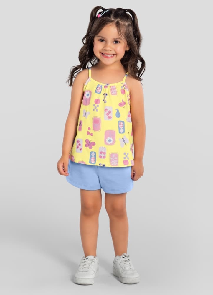 Foto principal de Conj blusa e short moletinho 27223
