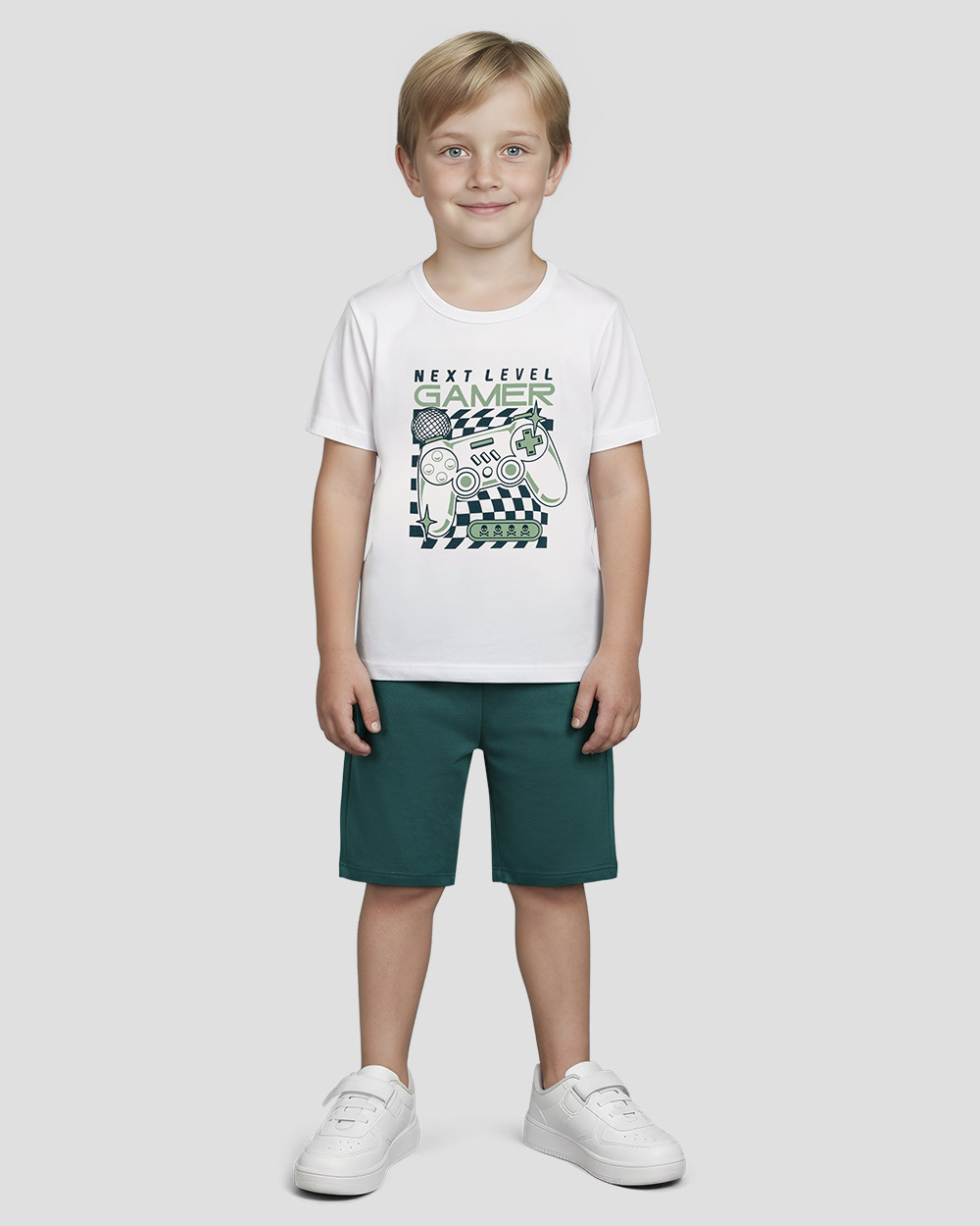 Foto do produto Conj camiseta e bermuda moletinho 47163