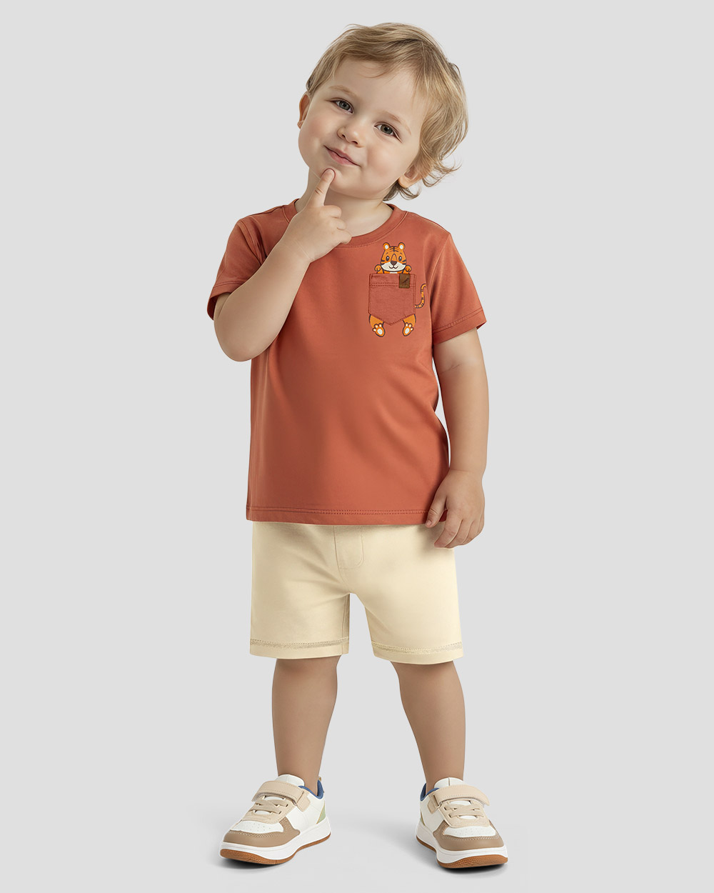 Foto do produto Conj camiseta e bermuda moletinho 47174